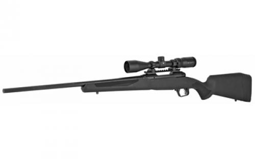 Savage 110 Apex Hunter XP, Bolt Action Rifle, 243 Winchester, 22" Barrel, Matte Finish, Black, Synthetic Stock, AccuTrigger, Detachable Box Magazine, 3-9x40 Vortex Crossfire II, 4 Rounds, Right Hand 57303