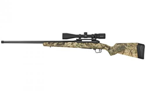 Savage 110 Apex Predator XP, Bolt Action, 6.5 Creedmoor, 24 Threaded Barrel, Black Finish, Mossy Oak Camo Synthetic Stock, 4Rd, Accutrigger, Detachable Box Magazine, 4-12x44mm Vortex Crossfire II, Right Hand, BLEM (Damaged Packaging) 57360