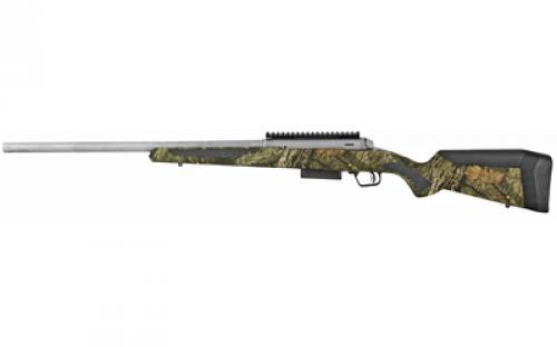 Savage 220 Slug Stainless, Bolt Action Shotgun, 20 Gauge, 3 Chamber, 22 Rifled Barrel, Matte Finish, Black, Mossy Oak Break-Up Infinity Polymer Stock, AccuTrigger, Detachable Box Magazine, 2 Rounds, Right Hand 57381