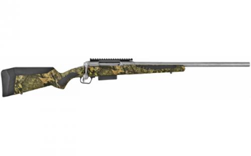 Savage 220 Slug Stainless, Bolt Action Shotgun, 20 Gauge, 3" Chamber, 22" Rifled Barrel, Matte Finish, Black, Mossy Oak Break-Up Infinity Polymer Stock, AccuTrigger, Detachable Box Magazine, 2 Rounds, Right Hand 57381