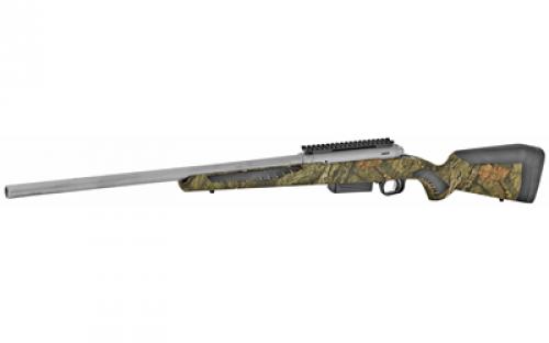 Savage 220 Slug Stainless, Bolt Action Shotgun, 20 Gauge, 3" Chamber, 22" Rifled Barrel, Matte Finish, Black, Mossy Oak Break-Up Infinity Polymer Stock, AccuTrigger, Detachable Box Magazine, 2 Rounds, Right Hand 57381