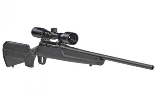 Savage Axis II XP, Bolt Action, 350 Legend, 18" Barrel, Black Color, Black Polymer Stock, Detachable Box Magazine, Bushnell 3-9x40 Scope, 4Rd, Right Hand 57539