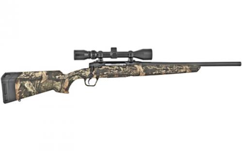 Savage Axis XP Camo, Bolt Action Rifle, 350 Legend, 18" Barrel, Matte Finish, Black, Mossy Oak Break-Up Country Polymer Stock, Detachable Box Magazine, Includes Weaver 3-9x40 Scope, 4 Rounds, Right Hand 57546