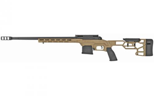 Savage 110 Precision, Bolt Action Rifle, 308 Winchester, 20 Heavy Barrel, Threaded 5/8-24, BA Muzzle Brake, Flat Dark Earth, MDT LSS XL Chassis, AccuTrigger, Right Hand, 10 Rounds, Includes 1 AICS Magazine/ 20 MOA 1 Piece EGW Rail 57563