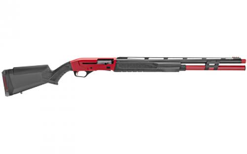 Savage Renegauge Competition, Semi-automatic, 12 Gauge 3", 24" Fluted Vent Rib Barrel, Black and Red Color, Synthetic Stock, Right Hand, 9Rd 57786