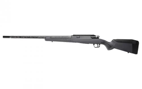 Savage Impulse Mountain Hunter, Straight Pull Bolt Action Rifle, 6.5 Creedmoor, 22 Proof Threaded Barrel, 5/8x24 Thread Pitch, Gray Synthetic Stock, Matte Finish, Black, Right Hand, Includes 20 MOA 1 Piece Rail, Muzzle Break, 4 Rounds, (1) Flush Fit Magazine 57895