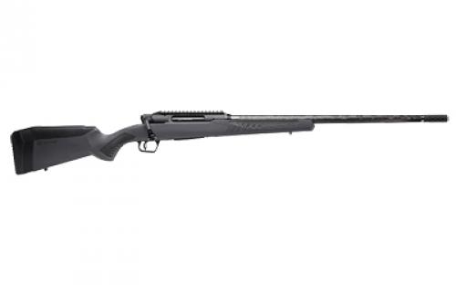 Savage Impulse Mountain Hunter, Straight Pull Bolt Action Rifle, 6.5 Creedmoor, 22" Proof Threaded Barrel, 5/8x24 Thread Pitch, Gray Synthetic Stock, Matte Finish, Black, Right Hand, Includes 20 MOA 1 Piece Rail, Muzzle Break, 4 Rounds, (1) Flush Fit Magazine 57895