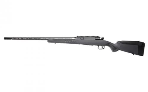 Savage Impulse Mountain Hunter, Straight Pull Bolt Action Rifle, 300 WSM, 24 Proof Threaded Barrel, 5/8x24 Thread Pitch, Gray Synthetic Stock, Matte Finish, Black, Right Hand, Includes 20 MOA 1 Piece Rail, Muzzle Break, 2 Rounds, (1) Flush Fit Magazine 57896