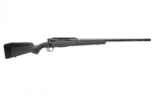 Savage Impulse Mountain Hunter, Straight Pull Bolt Action Rifle, 300 WSM, 24" Proof Threaded Barrel, 5/8x24 Thread Pitch, Gray Synthetic Stock, Matte Finish, Black, Right Hand, Includes 20 MOA 1 Piece Rail, Muzzle Break, 2 Rounds, (1) Flush Fit Magazine 57896