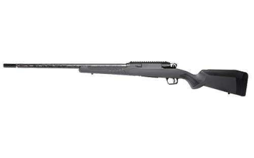 Savage Impulse Mountain Hunter, Straight Pull Bolt Action Rifle, 30-06 Springfield, 22 Proof Threaded Barrel, 5/8x24 Thread Pitch, Gray Synthetic Stock, Matte Finish, Black, Right Hand, Includes 20 MOA 1 Piece Rail, Muzzle Break, 4 Rounds, (1) Flush Fit Magazine 57899