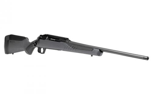 Savage Impulse Driven Hunter, Straight Pull Bolt Action Rifle, 308 Winchester, 18" Barrel, Threaded 1/2x28, Matte Finish, Black, Gray Accufit Stock, Adjustable AccuTrigger, Integrated 20 MOA Rail, 4 Rounds, 1 Magazine 57905