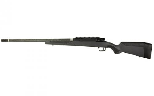 Savage Impulse Mountain Hunter, Straight Pull Bolt Action Rifle, 7MM PRC, 22 Proof Threaded Barrel, 5/8x24 Thread Pitch, Gray Synthetic Stock, Matte Finish, Black, Right Hand, Includes 20 MOA 1 Piece Rail, Muzzle Break, 2 Rounds, (1) Flush Fit Magazine, BLEM (Damaged Case) 58012