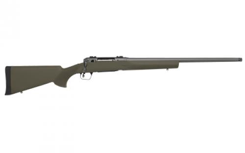 Savage 110 TRAIL HUNTER, Bolt Action Rifle, 6.5 Creedmoor, 22 Button Rifled Barrel, 5/8x24 Threaded Muzzle, 2 Piece Weaver Style Bases, Hogue Overmolded Rifle Stock in Olive Drab Green, Tungsten Cerakoted Barreled Action, 1 Detachable Magazine, 4 Rounds 58032