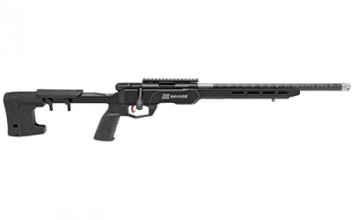 Savage B22 Precision Lite, Bolt, Rifle, 22 LR, 18" Barrel, Carbon Wrapped Stainless Steel Barrel, Black, MDT Chassis, Polymer Grip, Fixed Stock, 10 Rounds, 1 Magazine, Right Hand 70256