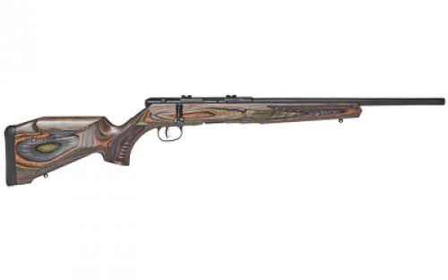 Savage B22, Bolt Action, Rifle, 22WMR, 18" Barrel, Timber Hardwood Laminate Stock, Right Hand, 10Rd, Includes 2 piece Weaver Base and 1 10rd Magazine 70549