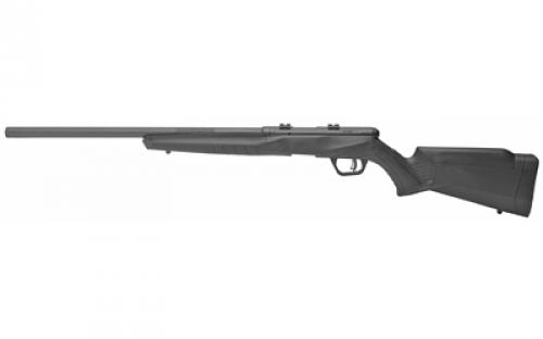 Savage B17, Bolt, 17HMR, 21, Black, Synthetic, Right Hand, 10Rd Rotary Magazine, Button-Rifled, 10Rd, AccuTrigger 70801