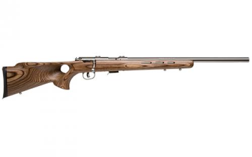 Savage 93 BTVS, Bolt Action, 22WMR, 21 Heavy Barrel, Stainless Steel, Brown Laminate Wood Stock, Detachable Box Magazine, 5Rd, Right Hand 94725