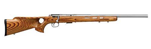 Savage 93R17F, Bolt Action Rifle, 17HMR, 21 Barrel, Heavy Barrel, Stainless Finish, Laminated Thumbhole Stock, 5Rd 96200