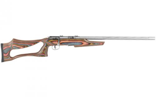 Savage 93 BSEV, Bolt Action Rifle, 17HMR, 21" Barrel, Heavy Barrel, Stainless Finish, Royal Jacaranda Evolution Stock, 5Rd, AccuTrigger 96771