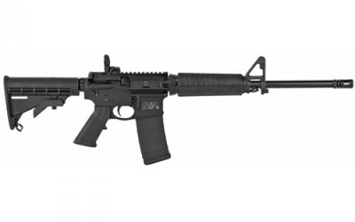 Smith & Wesson M&P 15, Sport II, AR-15, Semi-Automatic Rifle, 556NATO, 16" Barrel, Black, Armornite Finish, Flip-Up Rear Sight, 6 Position Collapsible Stock, Flattop Rail, 30 Rounds, 1 Magazine, BLEM (Scratches on Barrel and Damaged Box) 10202