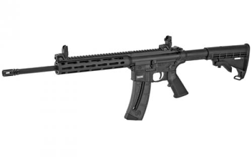 Smith & Wesson M&P 15-22, Semi-automatic Rifle, AR, 22LR, 16.5" Threaded Barrel, Black, 6 Position Collapsible Stock, 10" M&P Slim Handguard with Magpul M-LOK, Magpul Flip-Up Front and Rear Sights, 25Rd 10208