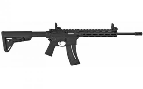 Smith & Wesson M&P15-22, Semi-automatic, AR, 22LR, 16.5" Threaded Barrel, Black MOE-SL Grip & Stock, 25Rd, 10" M&P Slim Handguard with Magpul M-LOK, Magpul Flip Up Front and Rear Sights 10213