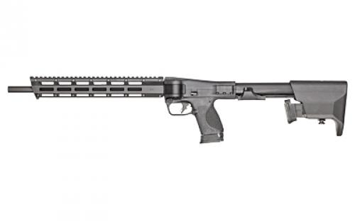 Smith & Wesson M&P FPC, Semi-automatic Folding Carbine, 9MM, 16.25, MLOK Handguard, Anodized Finish, Black, Flat Faced Trigger, Interchangeable Palmswell Panel, Fixed Stock Stores (2) Magazines, Includes Range Bag, (3) 10 Round Magazines, BLEM (Damaged Box) 12576