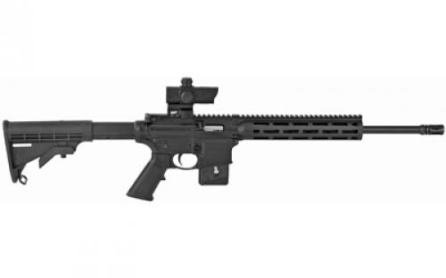 Smith & Wesson M&P15-22, Semi-automatic, AR, 22LR, 16.5" Threaded Barrel, Black, 10Rd, 10" M&P Slim Handguard with Magpul M-LOK, MP100 4MOA Red/Green Dot Optic Included 12723