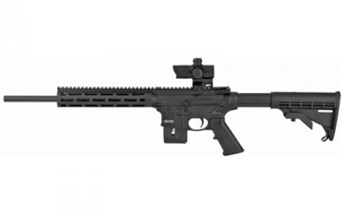 Smith & Wesson M&P15-22, Semi-automatic, AR, 22LR, 16.5 Non-Threaded Barrel, Black, Fixed Stock, 10Rd, 10 M&P Slim Handguard with Magpul M-LOK, MP100 4MOA Red/Green Dot Optic Included 12724