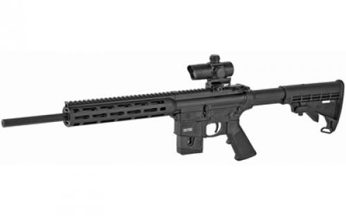 Smith & Wesson M&P15-22, Semi-automatic, AR, 22LR, 16.5" Non-Threaded Barrel, Black, Fixed Stock, 10Rd, 10" M&P Slim Handguard with Magpul M-LOK, MP100 4MOA Red/Green Dot Optic Included 12724