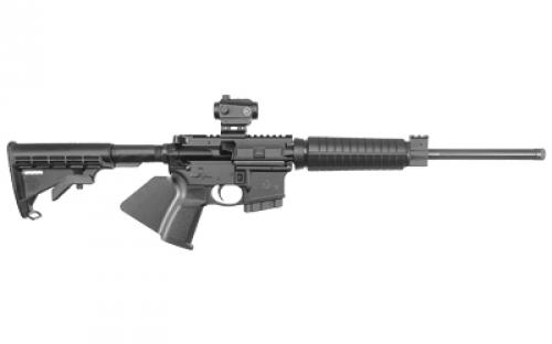 Smith & Wesson M&P 15, Sport II, Optics Ready, Semi-automatic, AR, 556NATO, 16 Barrel, Black, Black Fixed Stock, 1 Mag, 10Rd, Flattop Receiver, Crimson Trace CTS-103 Red/Green Dot Sight Included, 4MOA Dot, CA Compliant 12938