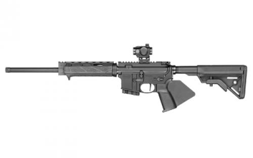 Smith & Wesson Volunteer XV, Optics Ready, Semi-automatic Rifle, AR-15, 223 Remington/556NATO, 16 Barrel, 1:8 5R Rifling, Armonite Finish, Black, BCM Gunfighter M-LOK Forend, Fin Grip, B5 Systems Fixed Bravo Stock, Magpul MBUS Flip-up Rear Sight, Flat Faced Trigger, 1 Magazine, 10 Rounds, Includes Crimson Trace Red Dot, California Compliant 13514