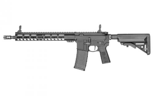 Smith & Wesson Volunteer XV, Optics Ready, Semi-automatic Rifle, AR-15, 223 Remington/556NATO, 14.5 Barrel, Pinned PWS Muzzle Brake, 1:8 5R Rifling, Matte Finish, Black, 13.5 Free Float M-LOK Forend, B5 Systems P-Grip Type 23, B5 Systems Enhanced SOPMOD Stock, Flip-Up Iron Sights, Flat Faced Trigger, Ambidextrous Radian Raptor-LT Charging Handle, 1 Magazine, 30 Rounds 13516