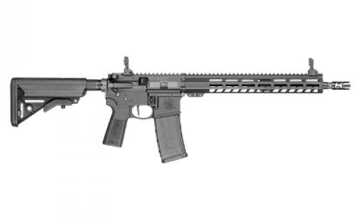 Smith & Wesson Volunteer XV, Optics Ready, Semi-automatic Rifle, AR-15, 223 Remington/556NATO, 14.5" Barrel, Pinned PWS Muzzle Brake, 1:8 5R Rifling, Matte Finish, Black, 13.5" Free Float M-LOK Forend, B5 Systems P-Grip Type 23, B5 Systems Enhanced SOPMOD Stock, Flip-Up Iron Sights, Flat Faced Trigger, Ambidextrous Radian Raptor-LT Charging Handle, 1 Magazine, 30 Rounds 13516