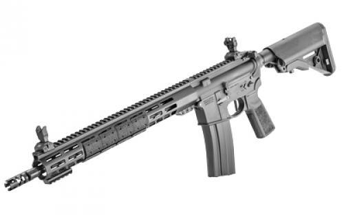 Smith & Wesson Volunteer XV, Optics Ready, Semi-automatic Rifle, AR-15, 6mm ARC, 16" Barrel, PWS Muzzle Brake, 1:7 5R Rifling, Matte Finish, Black, 15" Free Float M-LOK Forend, B5 Systems P-Grip Type 23, B5 Systems Enhanced SOPMOD Stock, Flip-Up Iron Sights, Flat Faced Trigger, Ambidextrous Radian Raptor-LT Charging Handle, 1 Magazine, 25 Rounds 13518