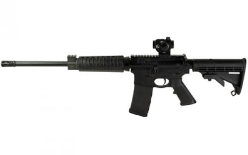 Smith & Wesson M&P 15, Sport II, Semi-Automatic Rifle, AR, 556NATO, 16, Black, Polymer, Crimson Trace Red Dot Sight, Range Bag With S&W Logo, 1:9, 1 Magazine, 30 Rounds, Optic Ready, Mini Red-Dot Optic, Armornite, CollapsibleStock, Real Avid AR-15 Tool, BLEM (Case Damaged) 13712