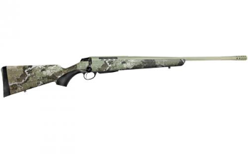 Tikka T3x Lite, Bolt Action Rifle, 308 WIN, 22.4 Fluted Barrel, 1:11 Twist, Threaded 5/8x24, Veil Alpine Camo, Synthetic Stock, Cerakote Barrel and Action, Green Color, Right Hand, 3Rd, 1 Mag, Includes Matching Muzzle Brake JRTXVA316