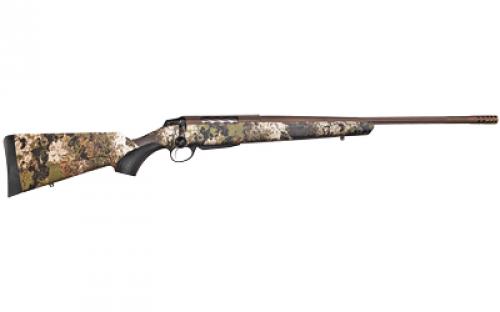 Tikka T3x Lite, Bolt Action Rifle, 308 WIN, 22.4 Fluted Barrel, 1:11 Twist, Threaded 5/8x24, Veil Wideland Camo, Synthetic Stock, Cerakote Barrel and Action, Burnt Bronze Color, Right Hand, 3Rd, 1 Mag, Includes Matching Muzzle Brake JRTXVW316