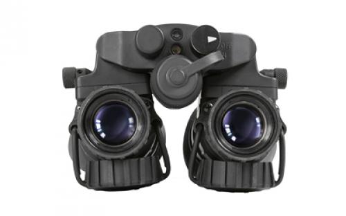 AGM Global Vision NVG 40 NW2, Night Vision Binocular/Dual Tube, 1X Magnification, Gen 2+, P45 White Phosphor IIT, Black 14NV4122484021