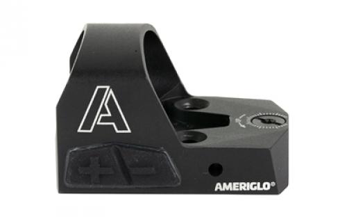 AmeriGlo Haven, Red Dot, 3.5 MOA Dot, RMR Footprint, Includes AmeriGlo Glock Optic Compatible Iron Sights (GL-524), Black HVN03