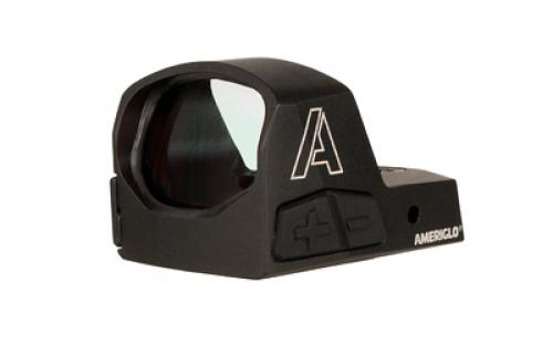 AmeriGlo Haven, Red Dot, 5 MOA Dot, RMR Footprint, Includes AmeriGlo Glock Optic Compatible Iron Sights (GL-524), Black HVN04