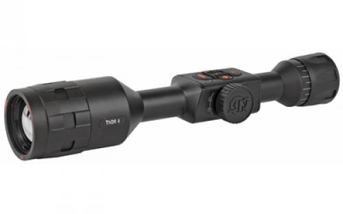 ATN THOR 4 384, Thermal Rifle Scope, 4.5-18X50mm, 30mm Main Body Tube, 384x288 Sensor Resolution, 7 Different Reticles In Red/Green/Blue/White/Black, Full HD Video Record, WiFi, GPS, Smooth Zoom and Smartphone With iOS or Android, Matte Finish, Black TIWST4384A