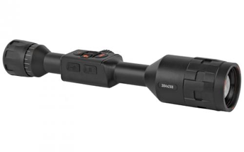 ATN THOR 4 384, Thermal Rifle Scope, 4.5-18X50mm, 30mm Main Body Tube, 384x288 Sensor Resolution, 7 Different Reticles In Red/Green/Blue/White/Black, Full HD Video Record, WiFi, GPS, Smooth Zoom and Smartphone With iOS or Android, Matte Finish, Black TIWST4384A