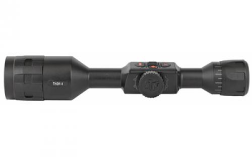 ATN THOR 4 384, Thermal Rifle Scope, 4.5-18X50mm, 30mm Main Body Tube, 384x288 Sensor Resolution, 7 Different Reticles In Red/Green/Blue/White/Black, Full HD Video Record, WiFi, GPS, Smooth Zoom and Smartphone With iOS or Android, Matte Finish, Black TIWST4384A