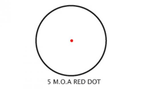 Barska Red Dot, 1X Magnification, Black Finish, 30mm Tube, 5 MOA Reticle AC10329