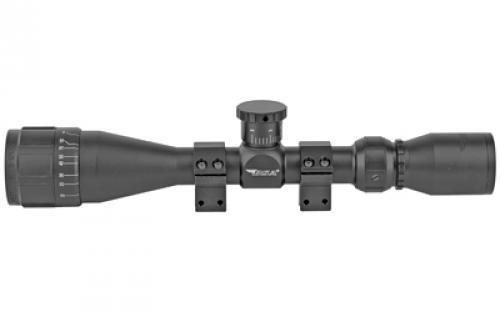 BSA Optics Sweet 17, Rimfire Scope, 3-12X40mm, 1" Maintube, 30/30 Duplex Reticle, Black, Designed for 17 HMR 17-312X40AOWRTB