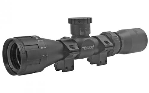 BSA Optics Sweet 22, Rimfire Scope, 2-7X32mm, 1 Maintube, 30/30 Duplex Reticle, Black Color, Designed for 22LR 22-27X32AOCWRTB