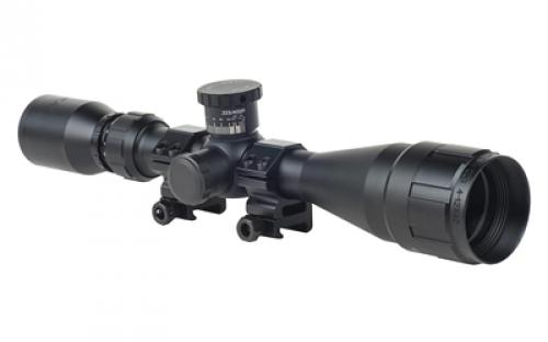 BSA Optics Sweet, Rifle Scope, 4-12X40mm, Plex Reticle, 1" Main Tube, 1/4 MOA, Matte Finish, Black, Includes 3 Ballistic Turrents for 40/55/62 Grain .223 Remington Ammunition 223-412X40AOWRTB