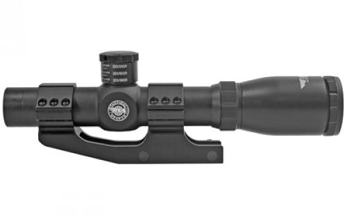 BSA Optics Tactical Weapon, Rifle Scope, 1-4X24, 30mm Maintube, Mil Dot Reticle, 1/2 MOA Adjustments, Black Color, Mount, .223 and .308 Turrets TW-14X24W1PMTB