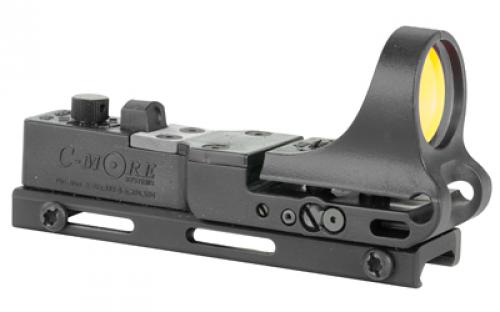 C-More Systems Polymer Railway Red Dot, 8MOA, Black CRWB-8